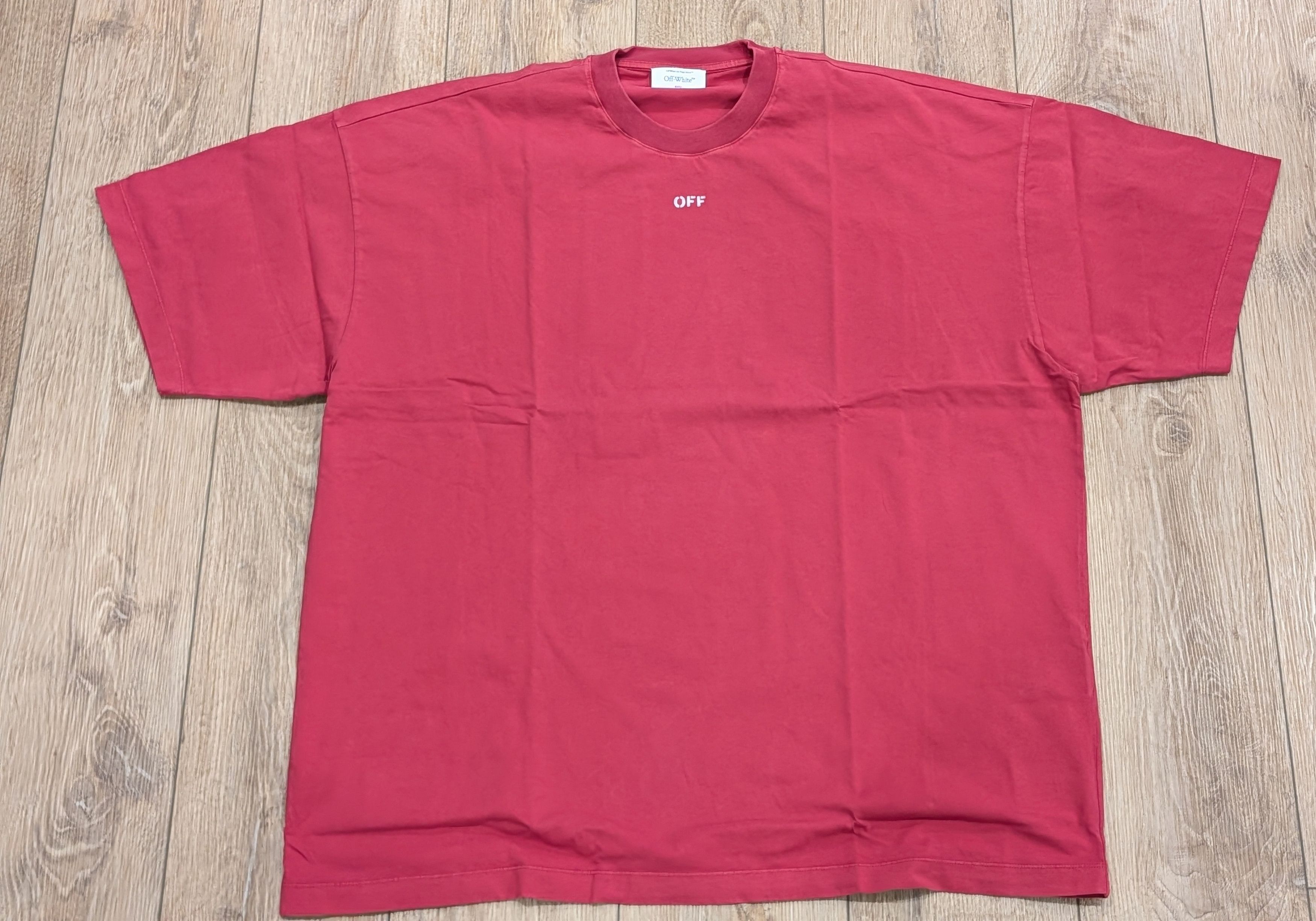 White Off White Matthew Graphic Cotton Crewneck T Shirt Medium Hoodie, Sweatshirt | FlexRushtees.com