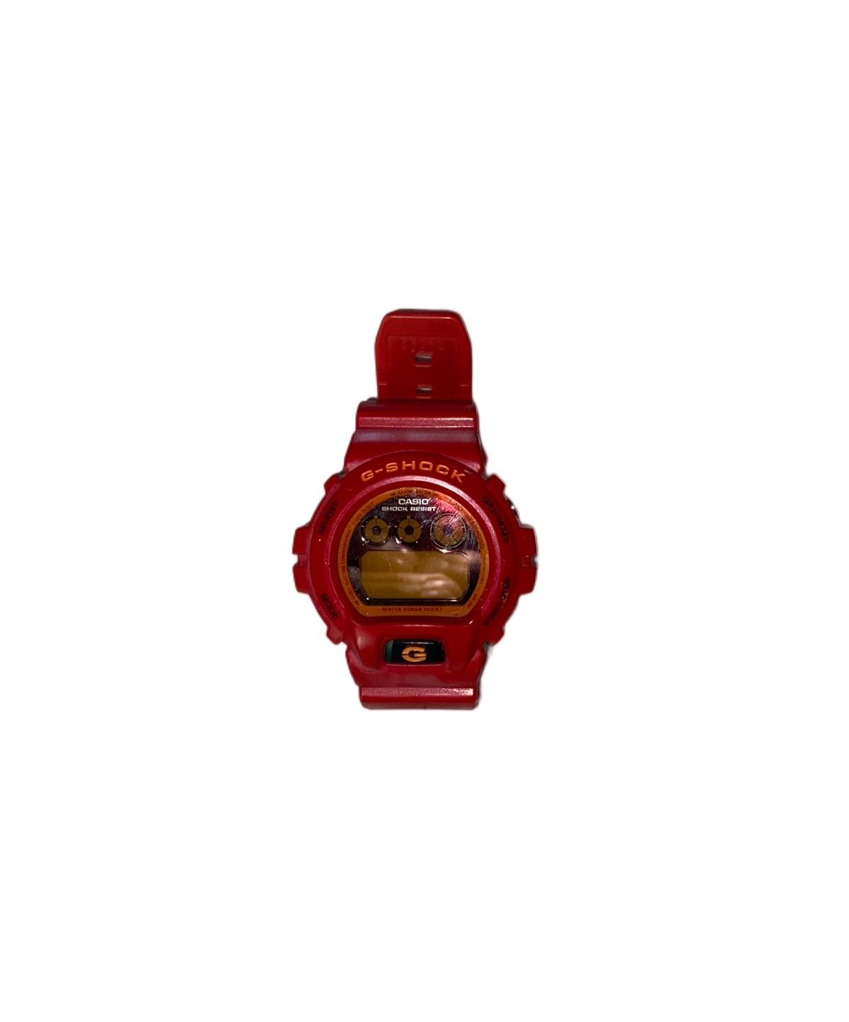 Shock Casio G Shock Watch Mens 50mm Red Orange Bright Dw 6900cb