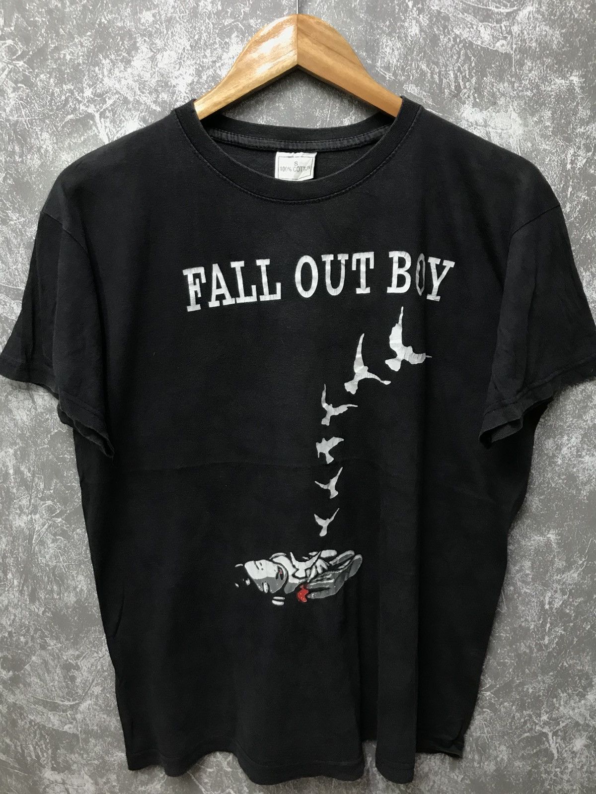 Band Tees Vintage Fall Out Boy Faded Band Tee S Over Hoodie, Sweatshirt | FlexRushtees.com