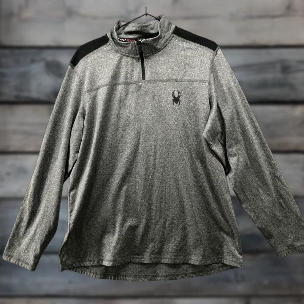 Spyder 1 4 Zip Fleece Pullover Mens L Gray Active Pro Web Pullover 1 4 Zip Mens L Gray Spyder T-Shirts, Hoodie, Sweatshirt