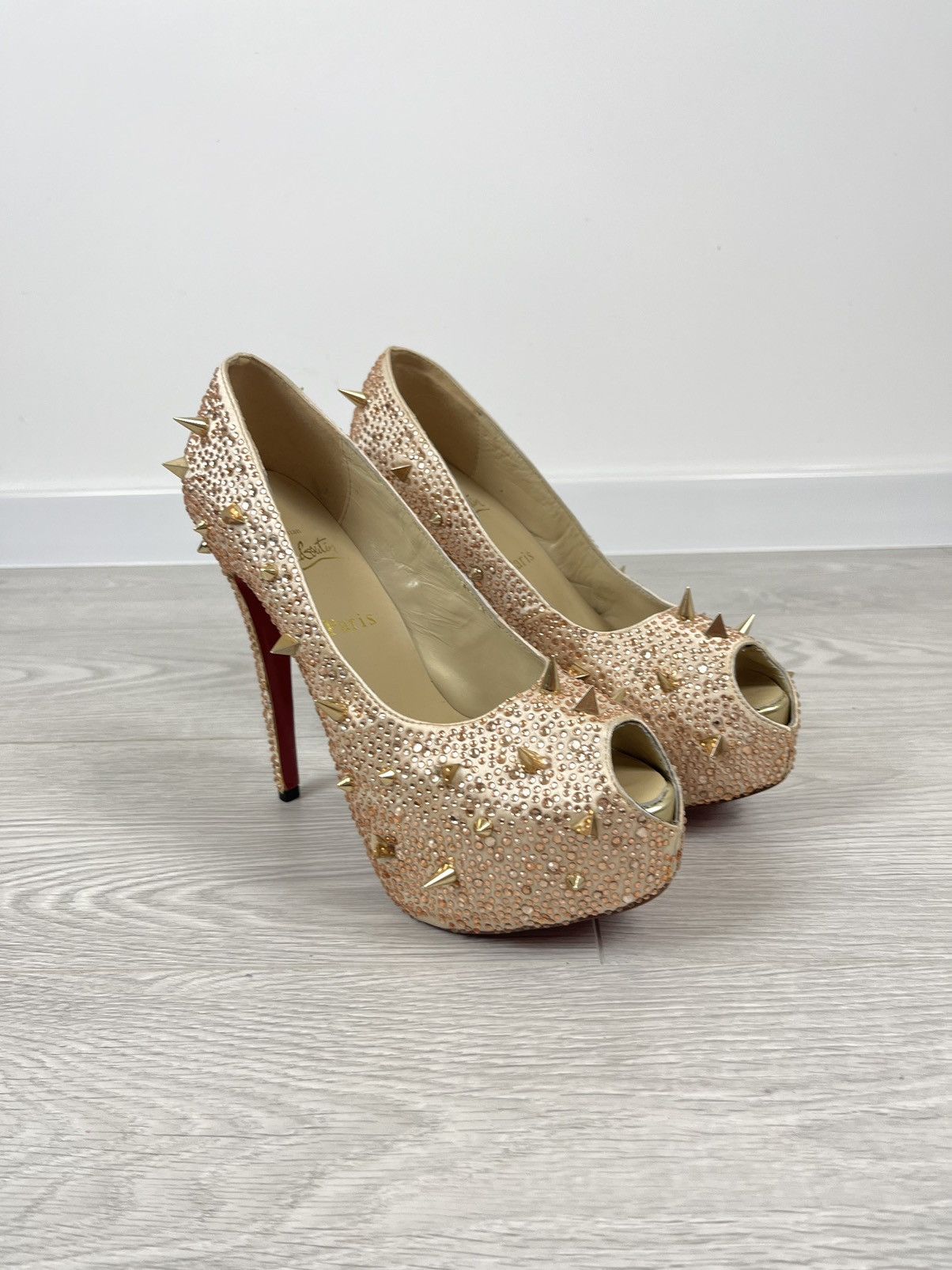 Louboutin Christian Louboutin Highness Heels Shining Spike 140 Mm