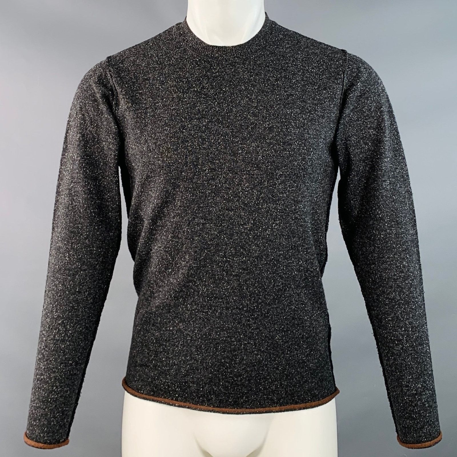 Paul Smith Size S Charcoal Grey Black Wool Silk Crew Neck Pullover T-Shirts, Hoodie, Sweatshirt | AU16VibeMintTees.com