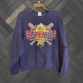 Fruit Of The Loom Vintage Lake County Captains Inaugural Season 2003 Crewneck Sweatshirt Adult Xl Bl