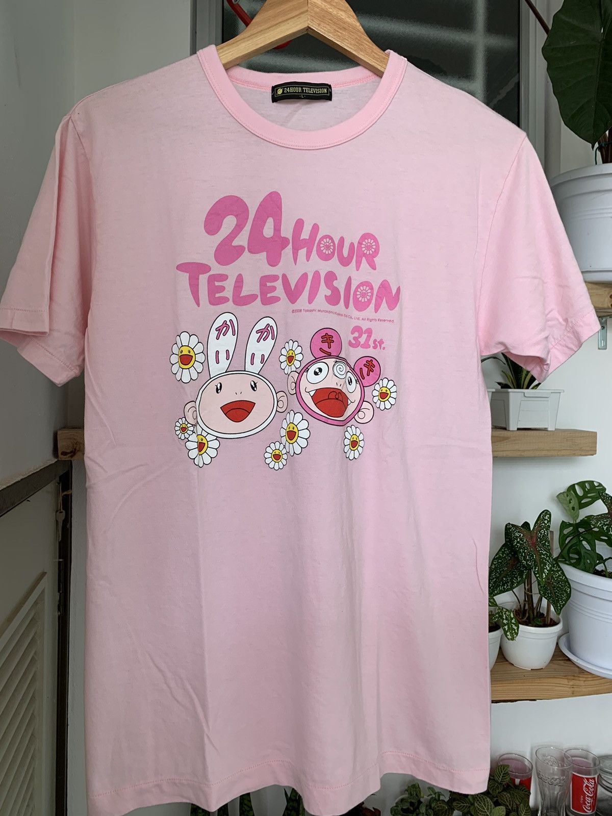 Japanese Brand 24hour Television 2008 Takashi Murakami Art Tee Hoodie, Sweatshirt | FlexRushtees.com