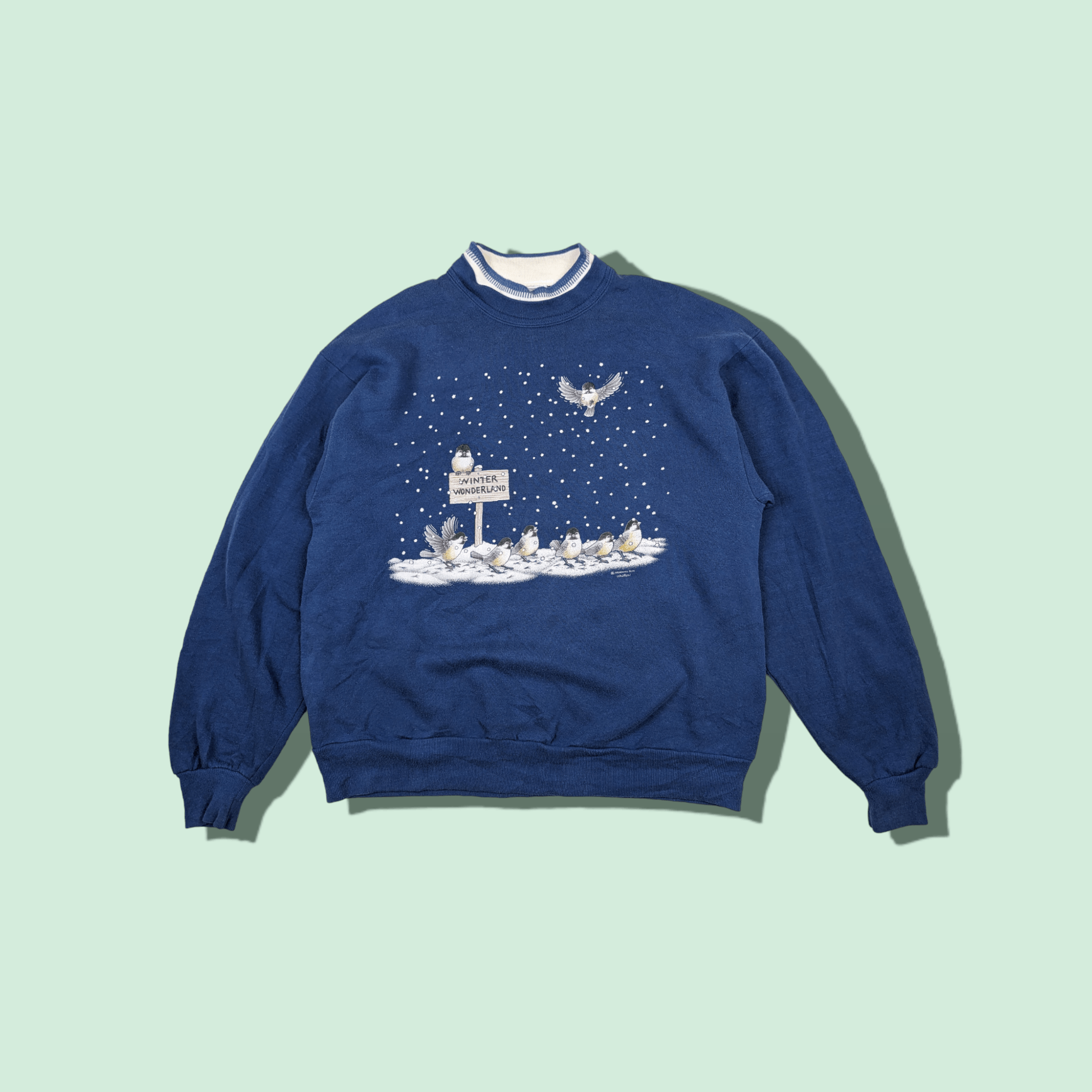 Vintage 90 S Morning Sun Winter Wonderland Jumper Sweatshirt