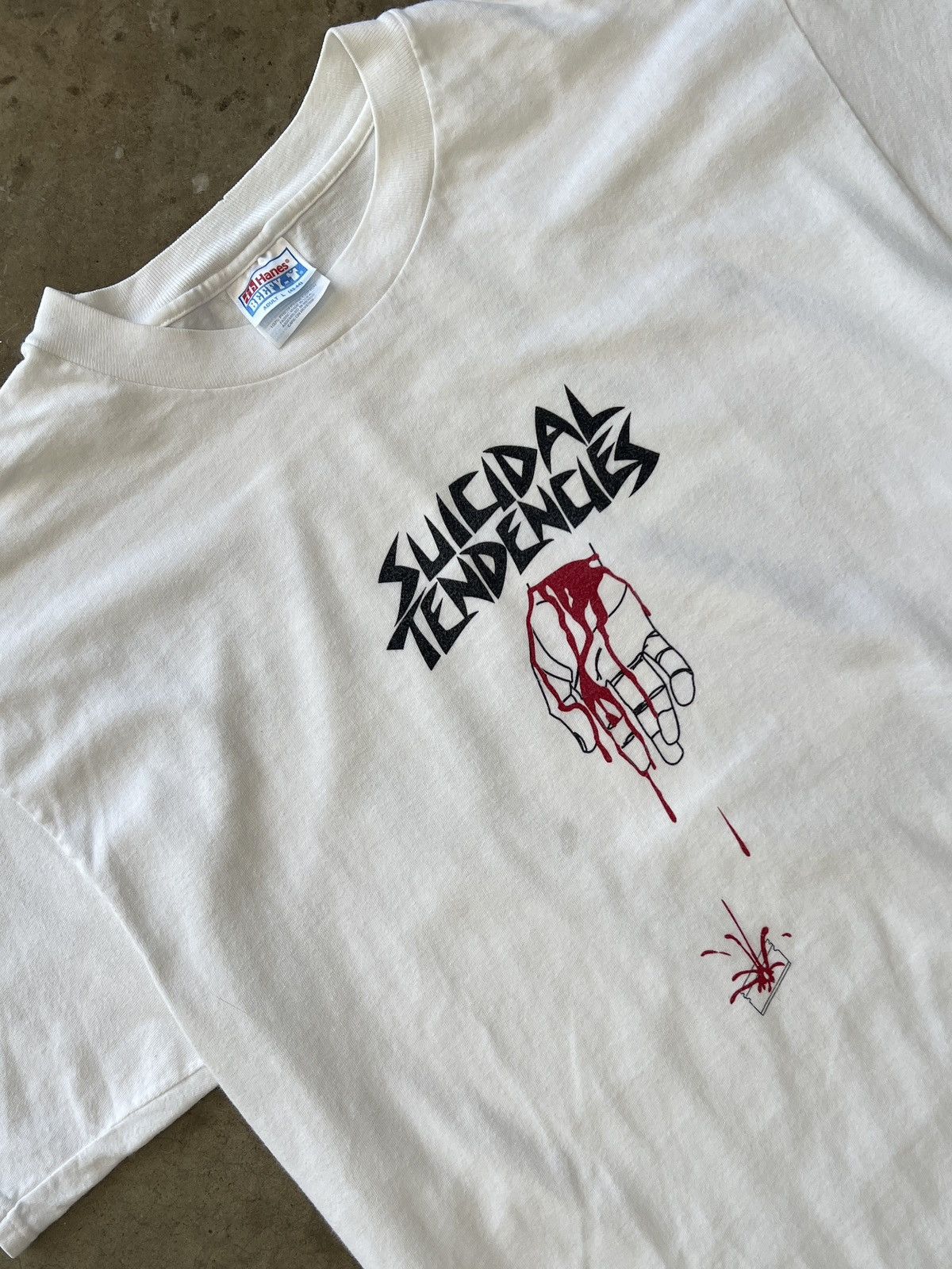 Vintage 1997 Suicidal Tendencies Band Tee Large Hoodie, Sweatshirt | FlexRushtees.com