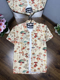 Other Mens Vintage Mushrooms Print Crazy Hawaiian Shirts