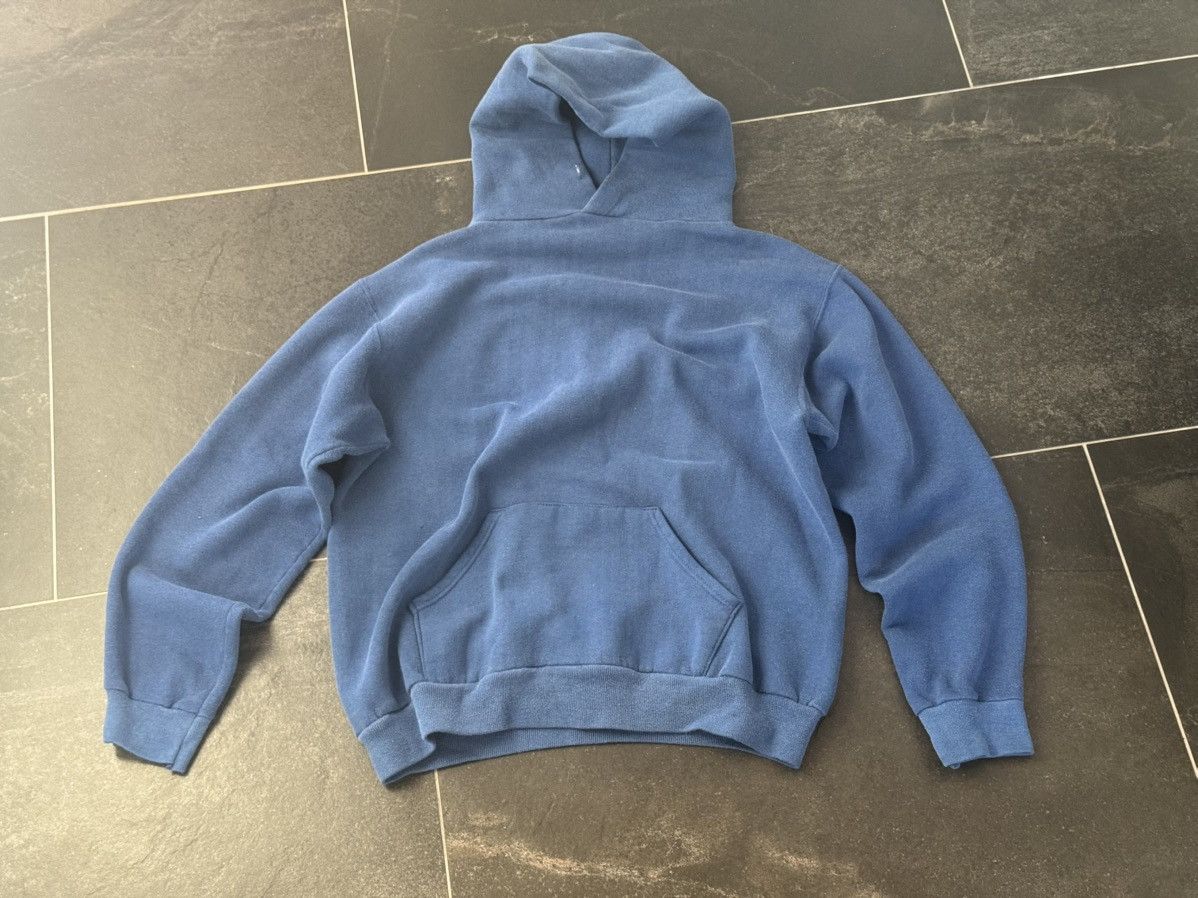 Athletic 70s Russell Athletic Hoodie With Gold Tag In Blue Size Large