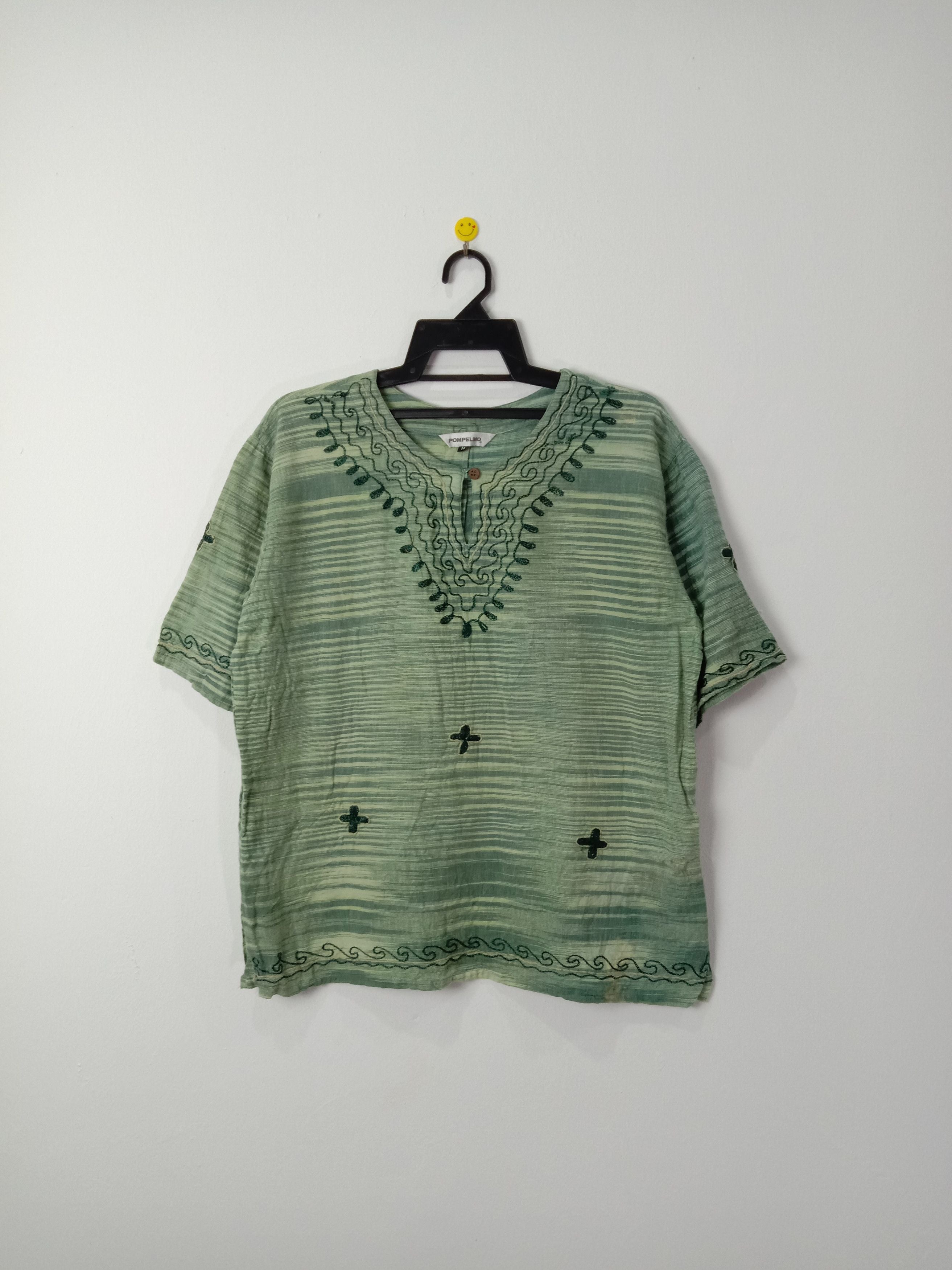 Vintage 90s Pompelmo Native Ethnic Shirt Psychedelics Hippies