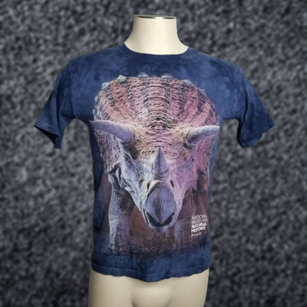 Mountain Vintage The Mountain Shirt Dinosaurs Tie Dye Triceratops National History Museum Boys L