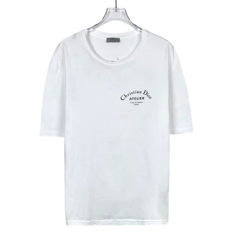 Dior Logo Slogan Printed Round Neck White Cotton Short Slee T-Shirts, Hoodie, Sweatshirt | FlexRushtees.com