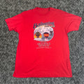 Vintage Smithsonian Space T Shirt Men Large Red 80s Air And Space Museum Graphic Print