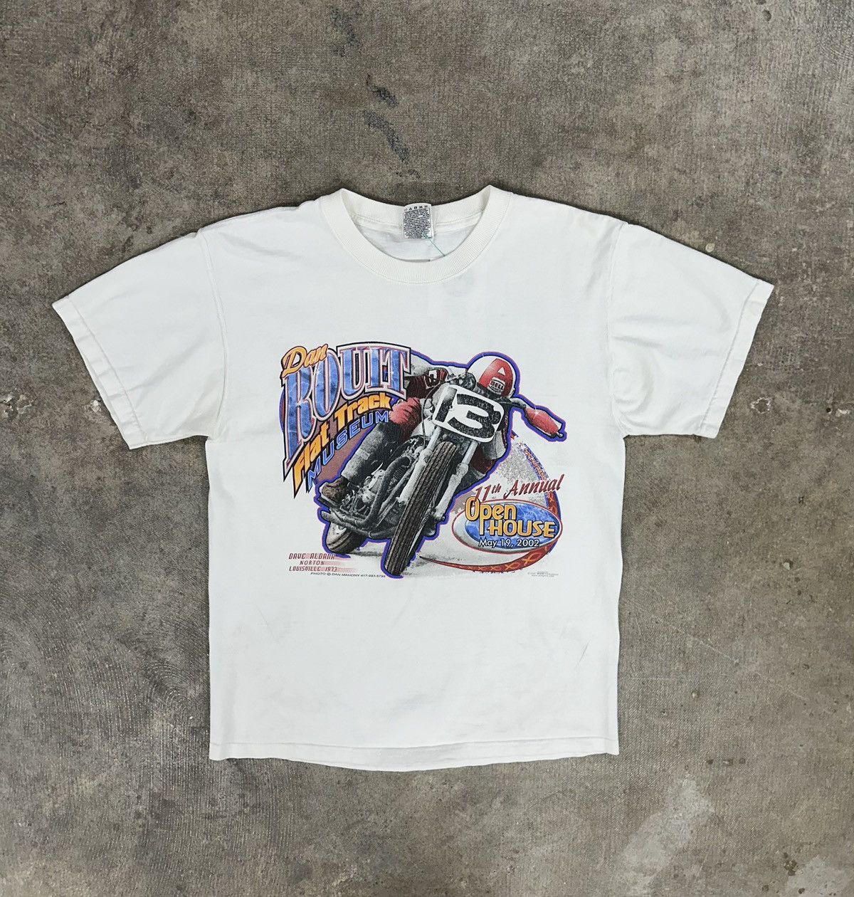 Vintage 90s Flat Track Museum Racing T Shirt Hoodie, Sweatshirt | FlexRushtees.com