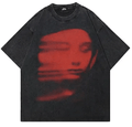 Japanese Brand Vintage Matrix Faces Design Graphic Tees