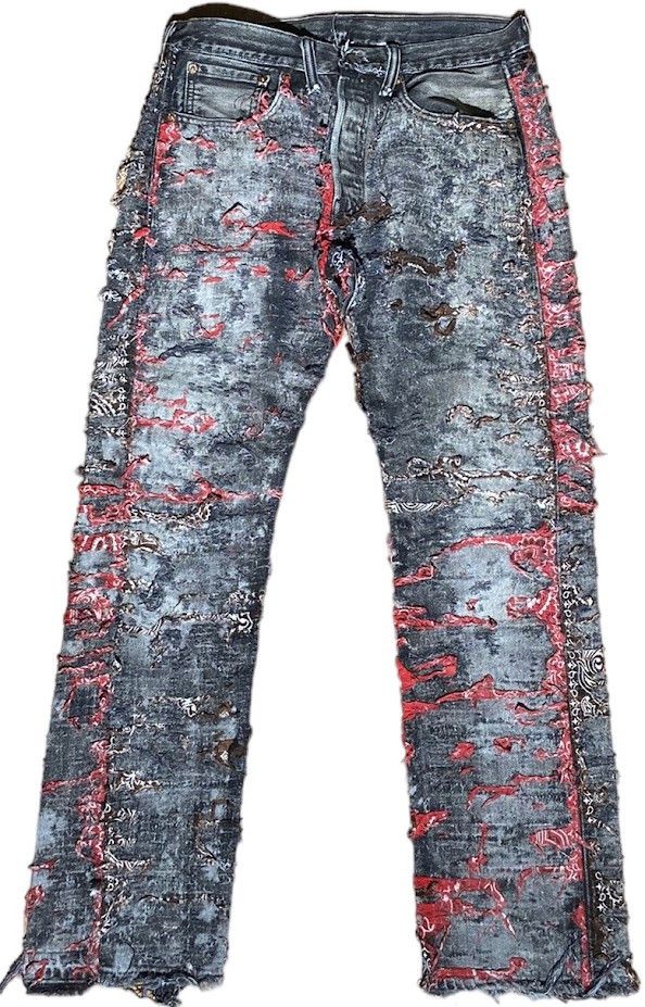 Other Red Black Bleach Boro Levis