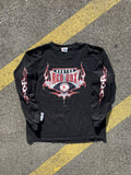 Vintage Mlb Boston Red Sox Flames Longsleeve Tee Shirt Hoodie, Sweatshirt | FlexRushtees.com
