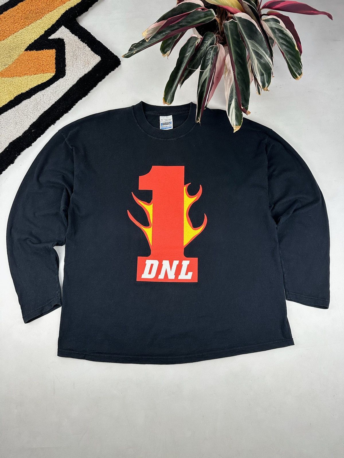 Vintage 90s Dnl Flame Tshirt Tee Y2k Longsleeve Screen Stars