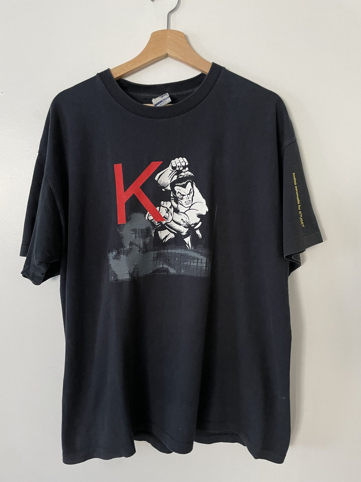 Vintage 90s Kostas Seremetis X Stussy Tee Hoodie, Sweatshirt | FlexRushtees.com
