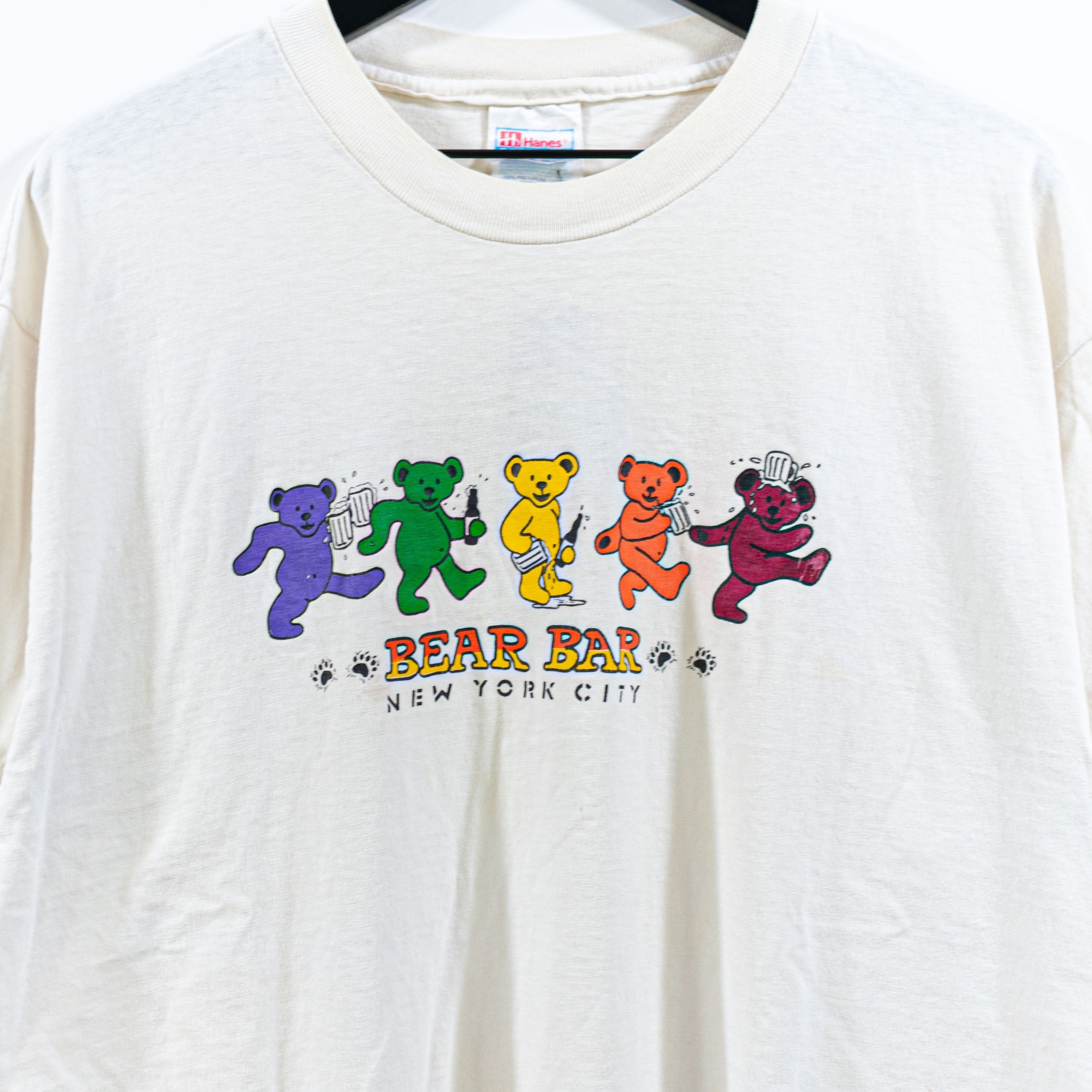 Grateful Dead X Vintage Grateful Dead Bear Bar New York City T Shirt Xl Vtg 90s Band Hoodie, Sweatshirt | FlexRushtees.com