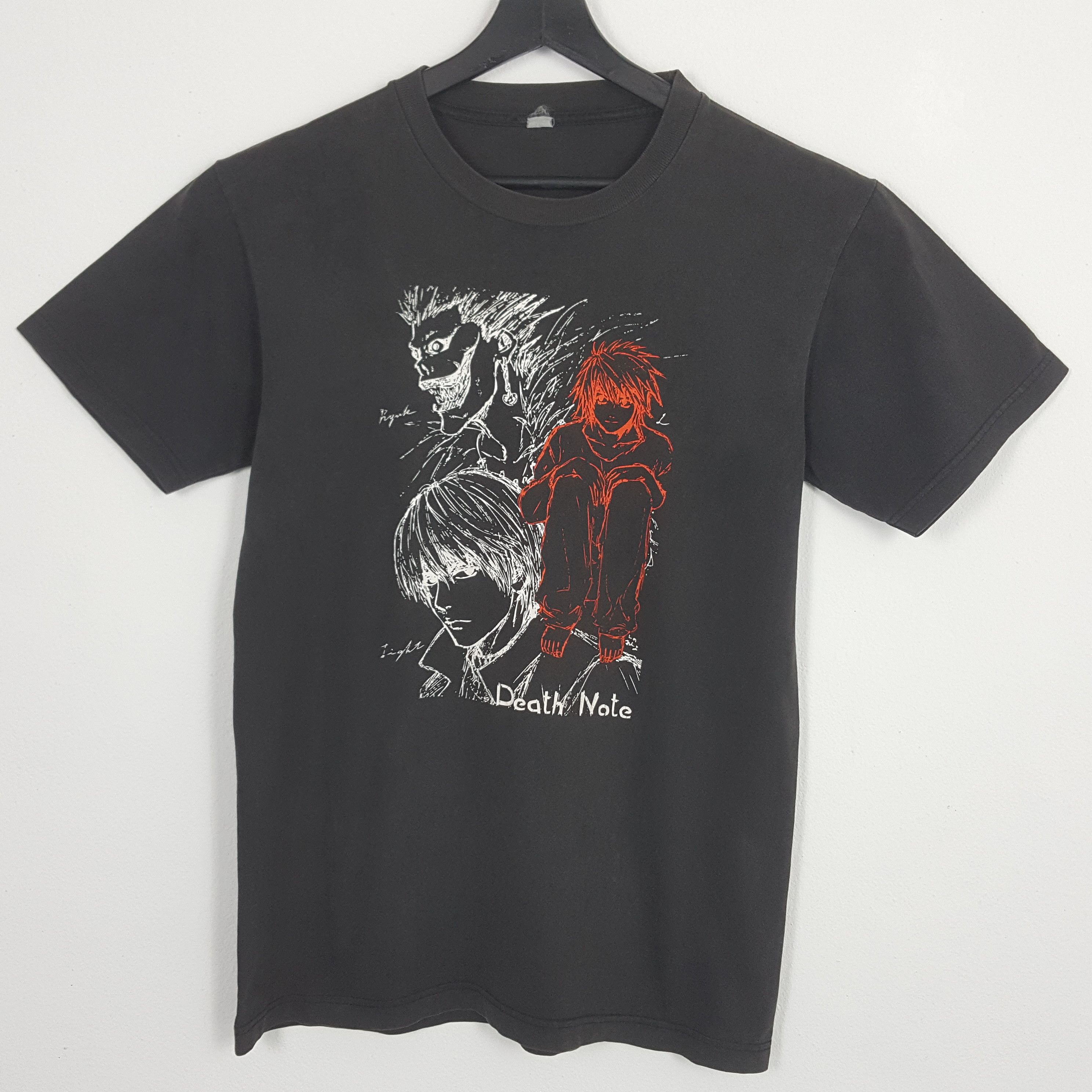 Japanese Brand X Vintage Death Note Japanese Anime Mystery Tv Series T Shirt Hoodie, Sweatshirt | FlexRushtees.com