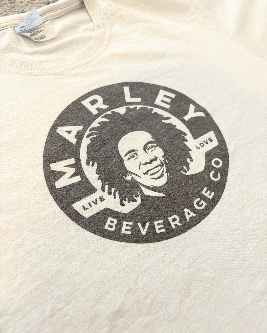 Bob Marley X Vintage Vintage Bob Marley Beverage Co T Shirt Hoodie, Sweatshirt | FlexRushtees.com