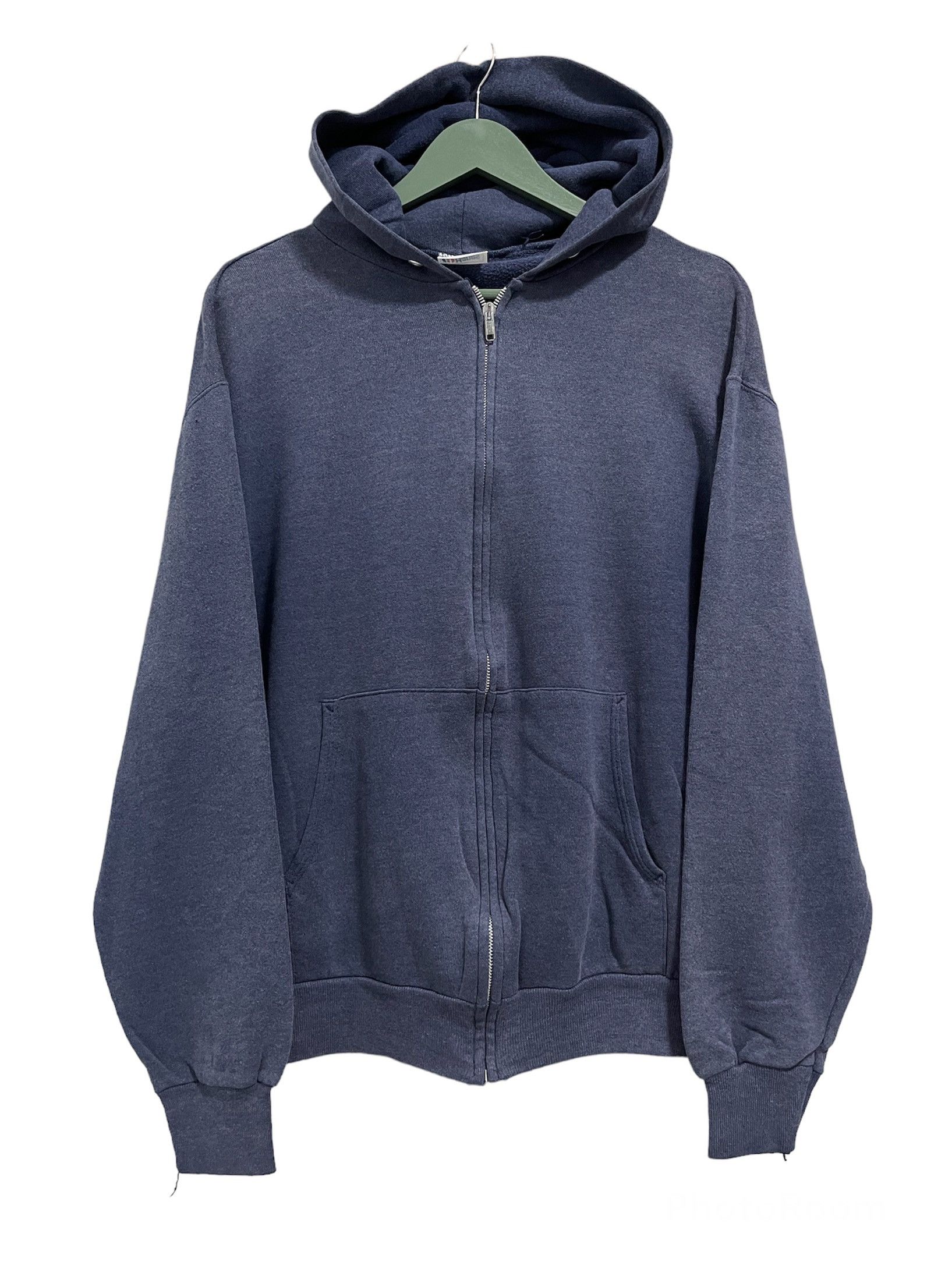 Vintage Hanes 80s Blank Zip Up Hoodie