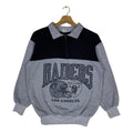 Vintage Raiders Two Tone Quarter Zip Pullover Jumper Collar