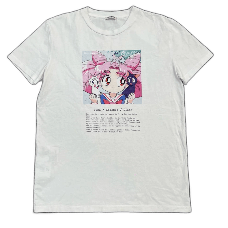 Miu Miumiu Sailor Moon Graphic Short Sleeve Shirt