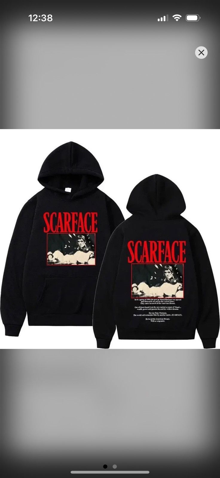 Japanese Brand Scarface Hoodie