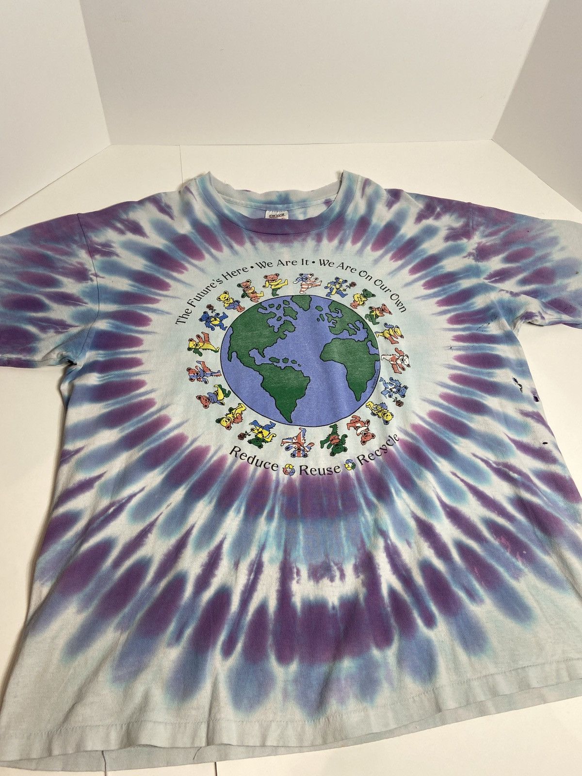 Grateful Dead X Vintage 1992 Grateful Dead Earth Recycle Spiral T Shirt