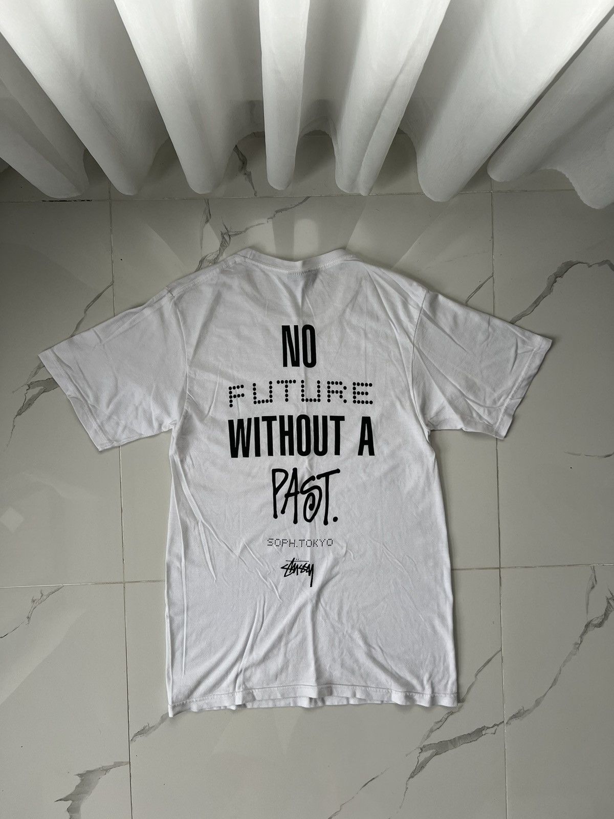 Vintage Stussy Tee Tokyo No Future Without Past Retro Rare Y2k Hoodie, Sweatshirt | FlexRushtees.com