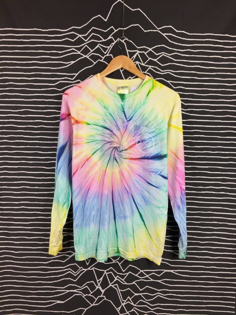 Vintage Sand Cloud Spiral Tie Dye Psychedellic Hippies Tee