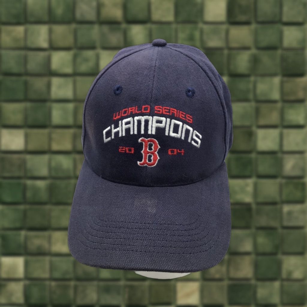 Mlb Boston Red Sox 2008 Ws Champions Blue Adjustable Cotton Canvas Cap H5 Mlb Men Baseball Cap