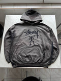 Vintage Stussy Custom Sun Faded Hoodie Y2k Og Navy Gray T-Shirts, Sweatshirt | FlexRushtees.com