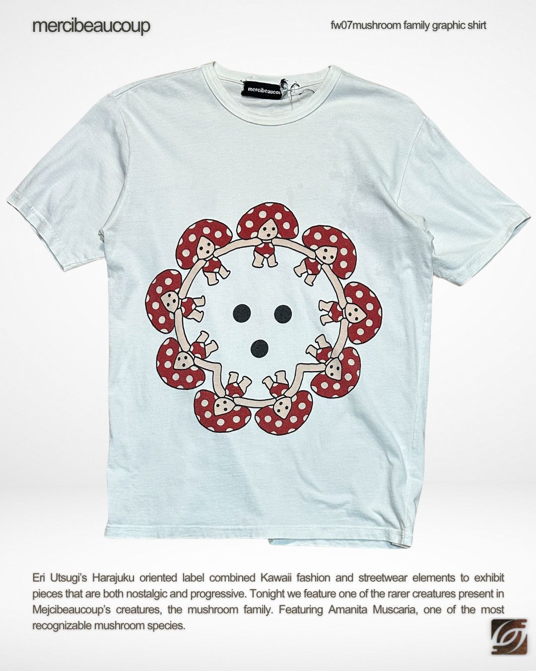 Mercibeaucoup Fw07 Mushroom Family Graphic Shirt