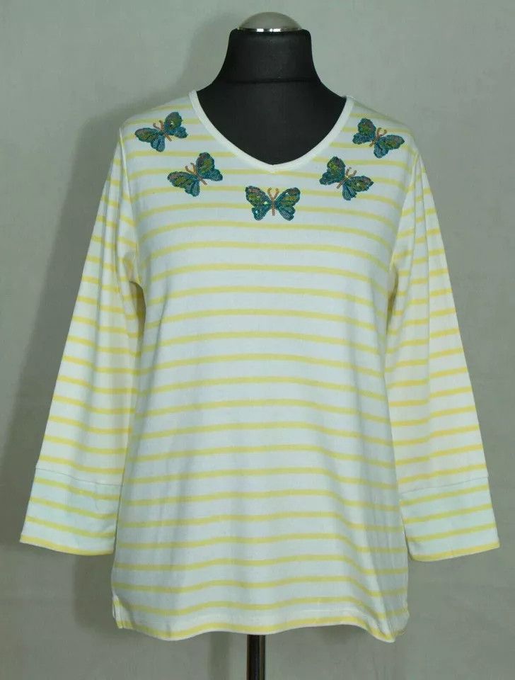Factory Quacker Factory Womens Top Size Uk12 14 Label M Usa Excl