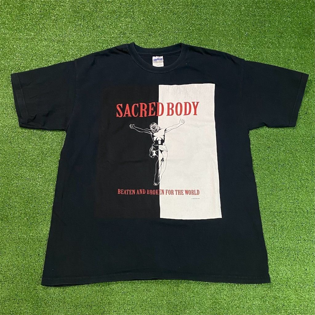 Other Vintage Y2k Sacred Body Jesus Tee Scarface Parody Black Whit