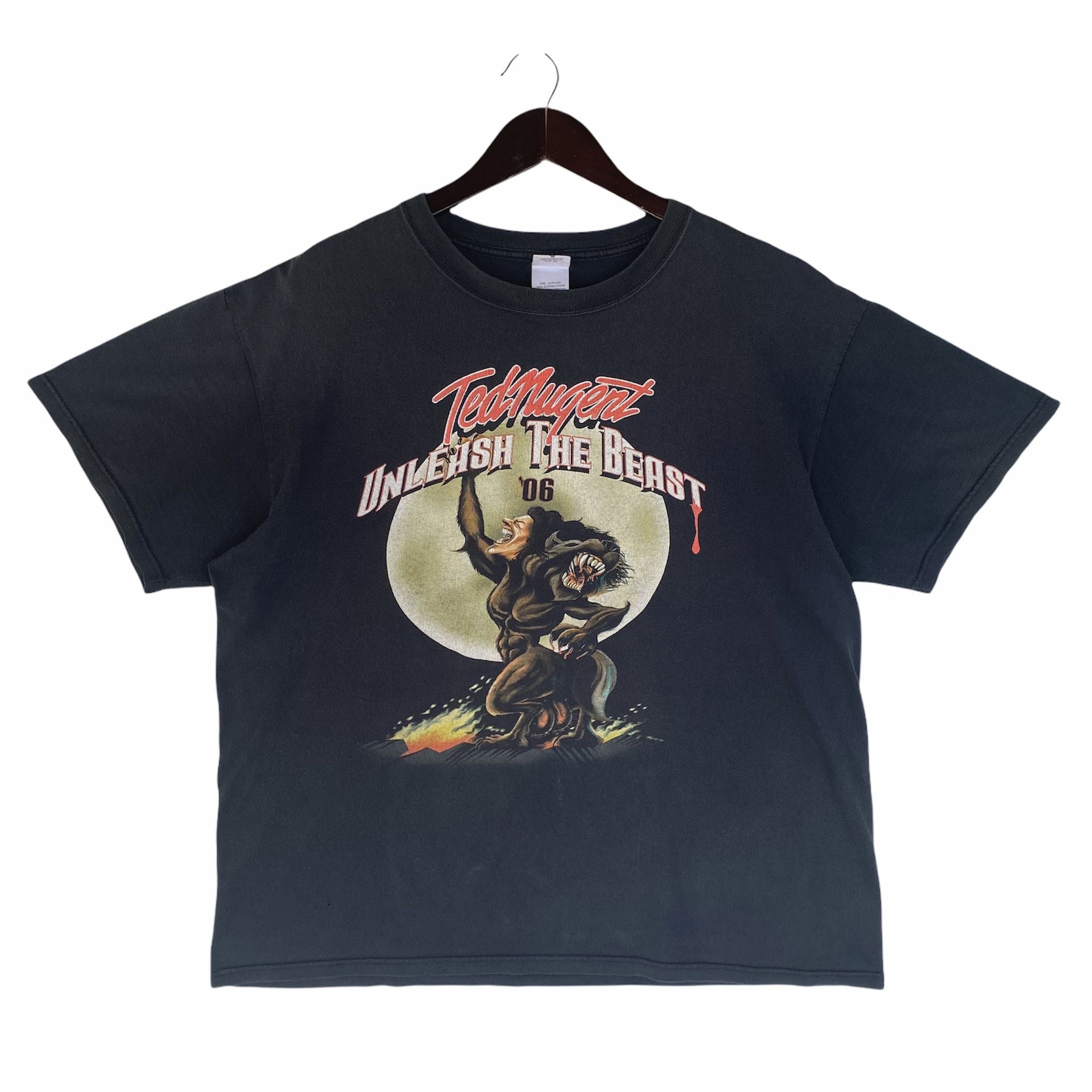 Band Tees Vintage Ted Nugent Singer Songwriter Psychedelic Rock Shirt