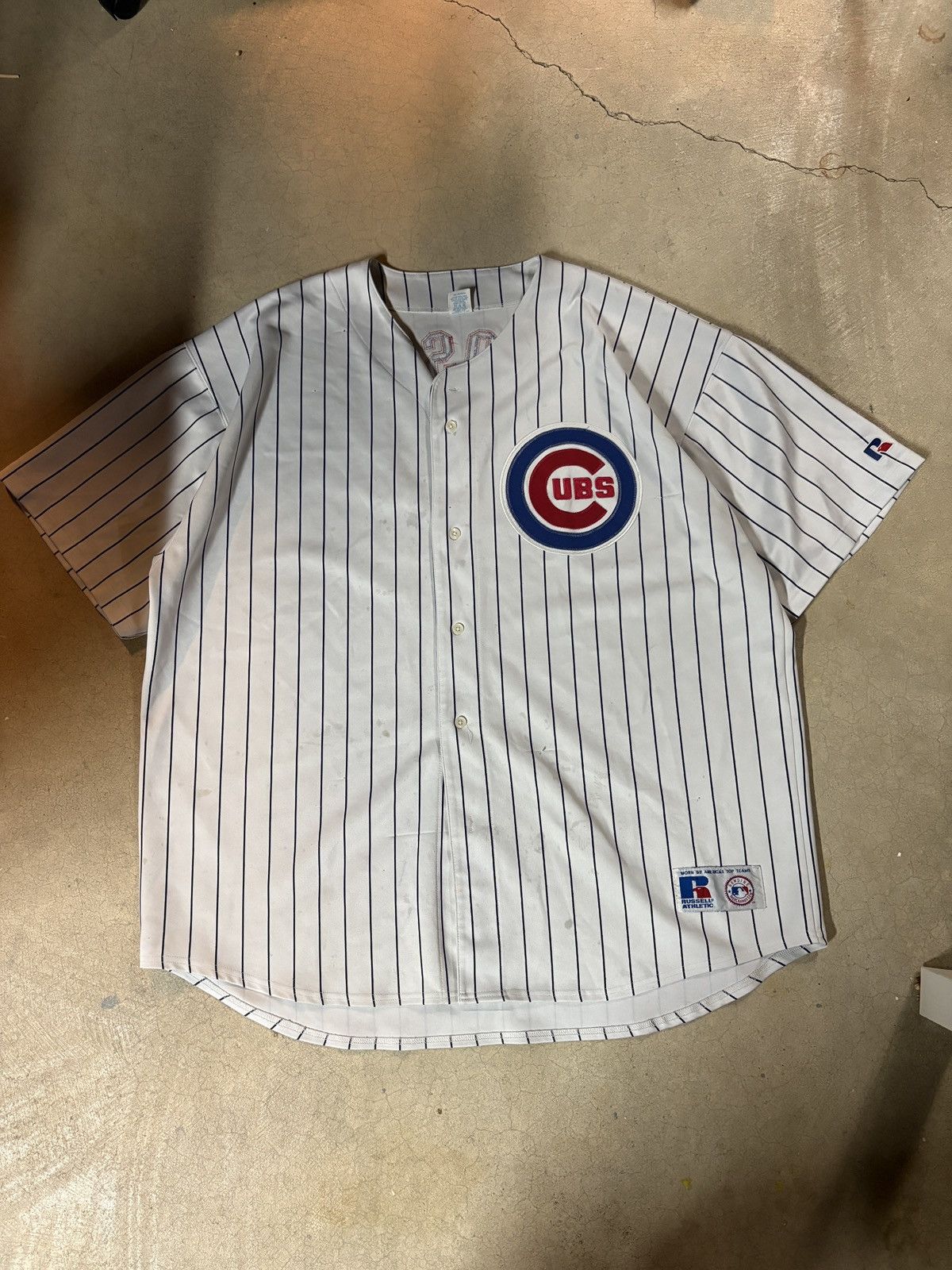 Russell Athletic Vintage 90s Russell Sammy Sosa Chicago Cubs 21 Jersey White