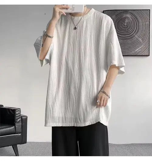 Hin Korean Wave Pleated Relaxed Tee T Shirt Hoodie, Sweatshirt | FlexRushtees.com