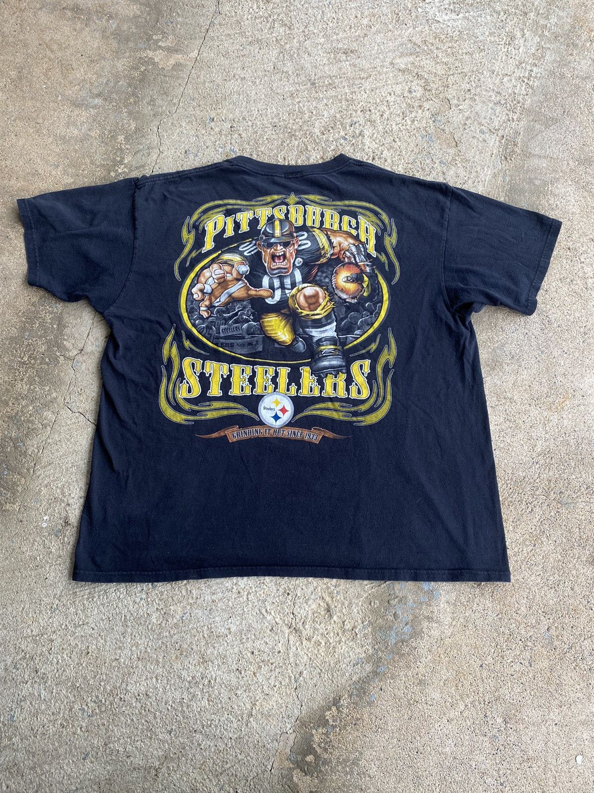 Vintage Y2k Pittsburg Steelers Faded Shirt