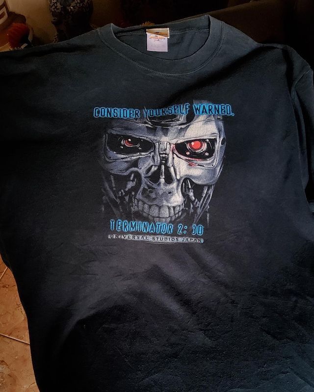 Universal Studios Vintage Terminator 2 3d Consider Yourself Warned 00s