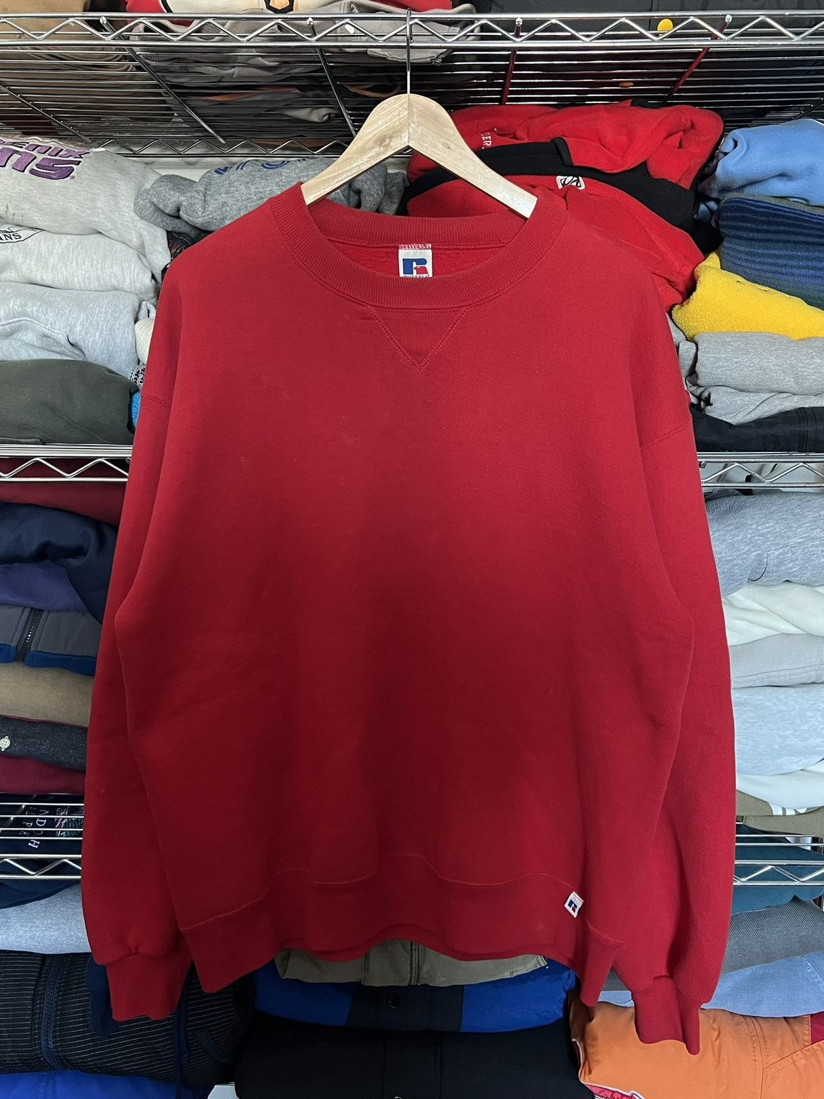 Vintage 00s Russell Athletic Red Classic Crewneck