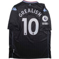 Kappa Aston Villa 2020 21 Kappa Away Grealish Football Jersey Xxl