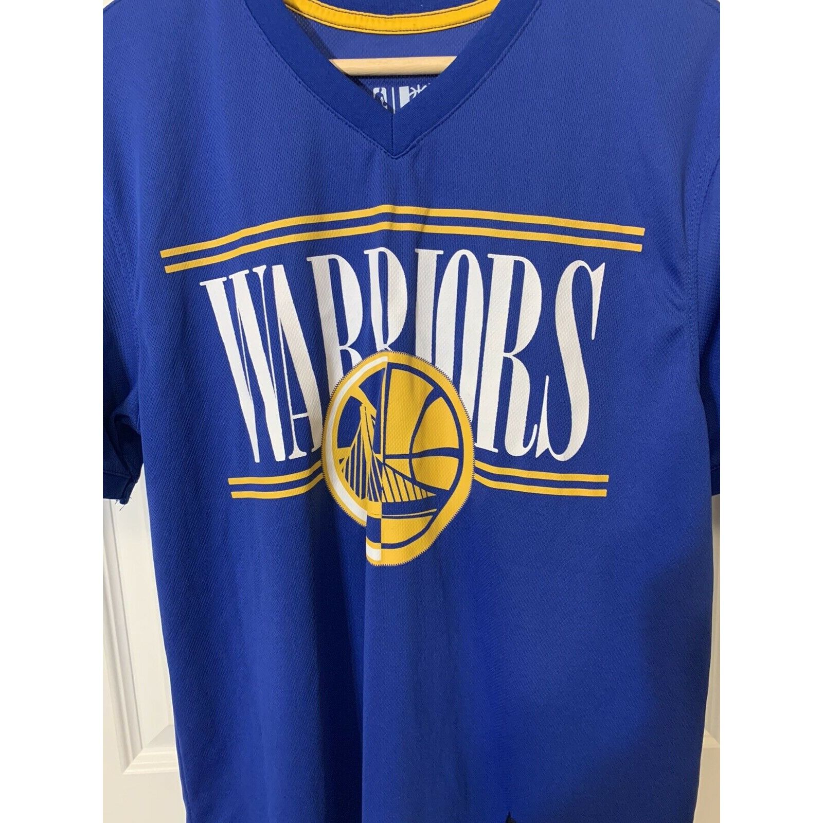 Nba Warriors T Shirt Men S Sz M Blue Short Sleeve Hoodie, Sweatshirt | FlexRushtees.com