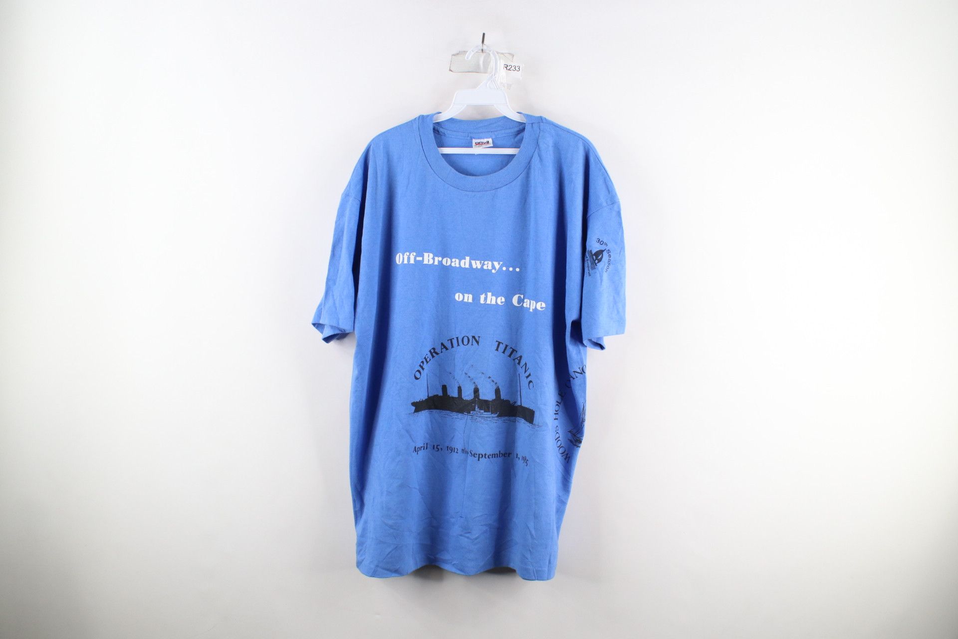 Vintage 80s Operation Titanic Discovery Ocean T Shirt Usa