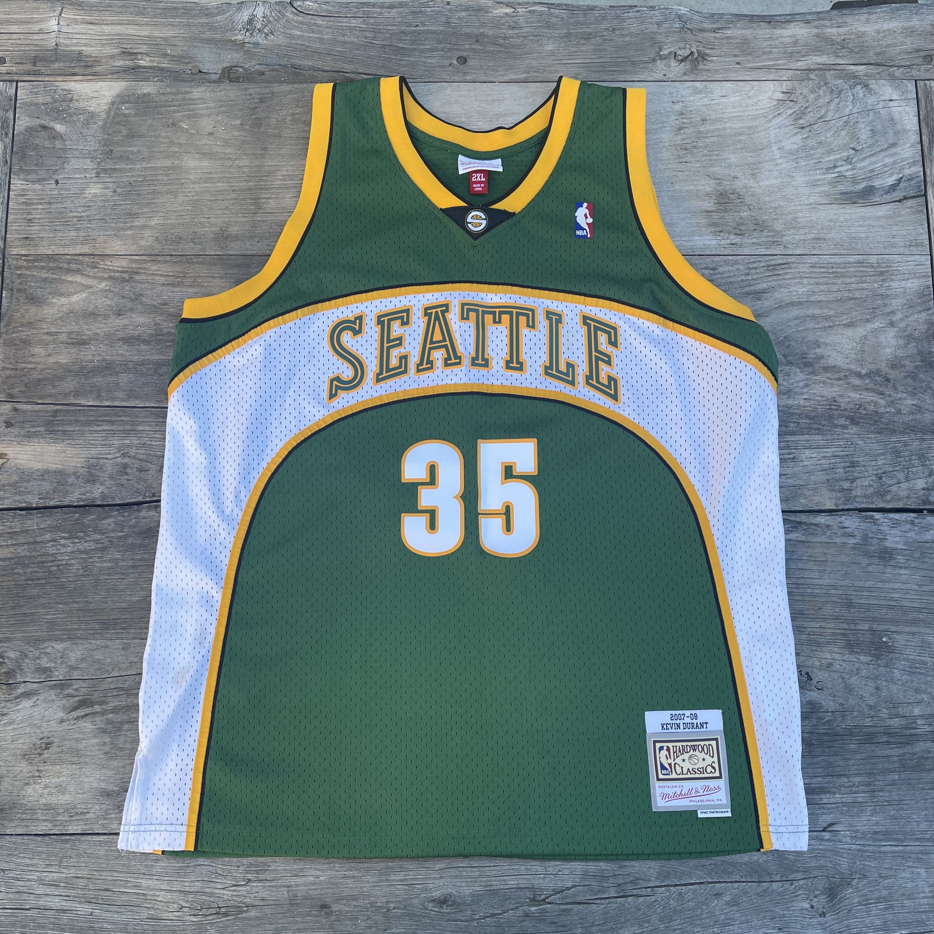 Ness Mitchell And Ness Seattle Supersonics Kevin Durant Jersey