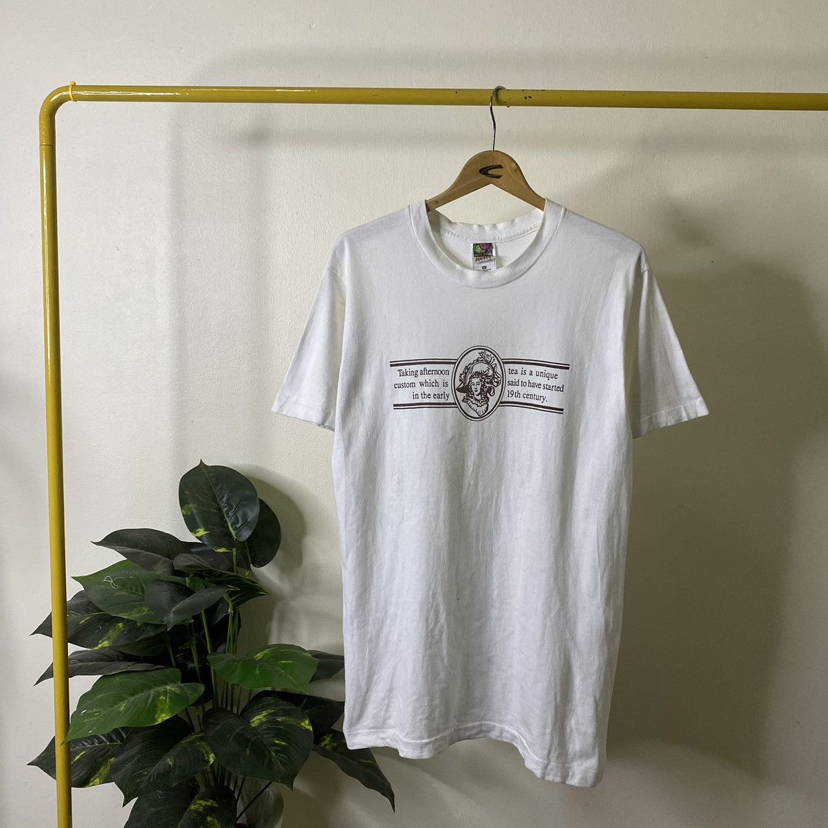 Vintage 1990s Fruit Of The Loom Taking Afternoon Tea Tee