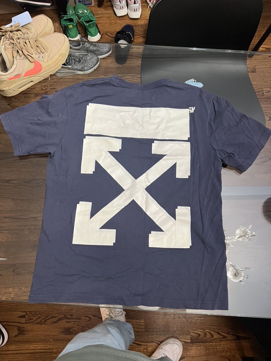 Off White Champion X Off White Arrow Tee Hoodie, Sweatshirt | FlexRushtees.com