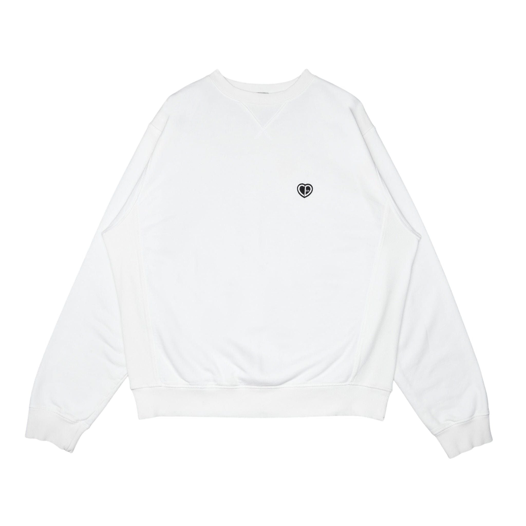 Dior Cd Heart Logo Crewneck Sweatshirt White Black T-Shirts, Hoodie | FlexRushtees.com